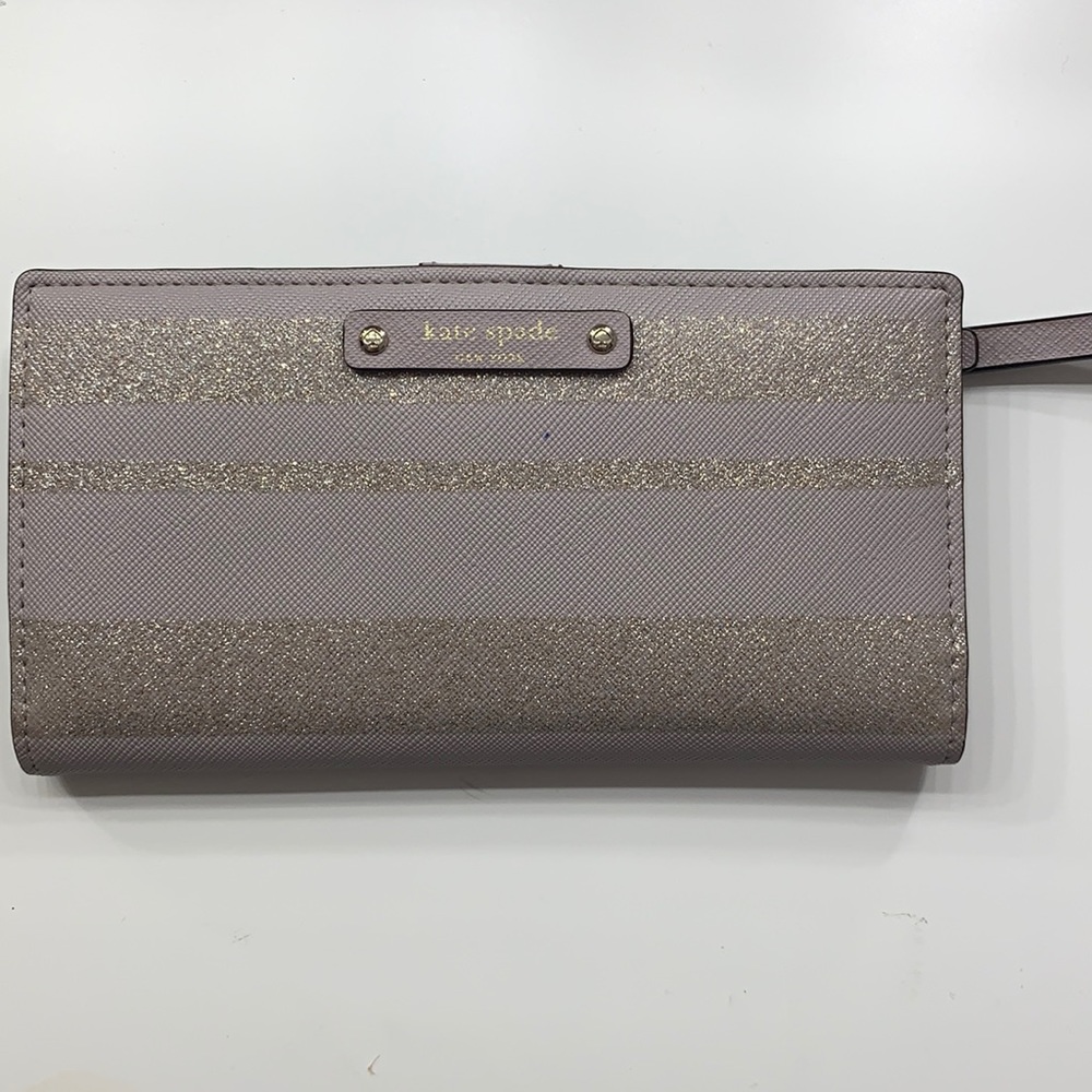Kate Spade Purple and Glitter Wallet